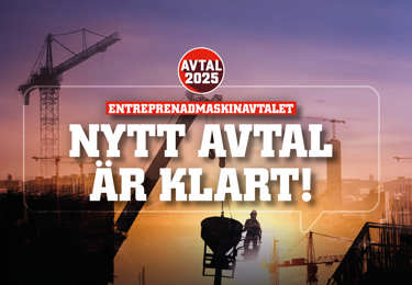 Klart med nytt Entreprenadmaskinavtal