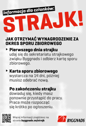 Strejkinfo till medlemmar på polska