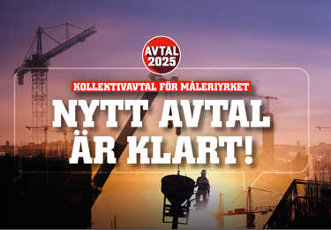 Kollektivavtalet för måleriyrket klart.
