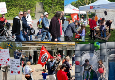 bilder från första maj firande.