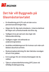 Svart och röd text.