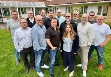 Bild på den nya styrelsen för Byggnads Skåne.