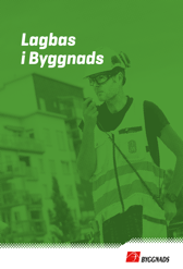 Person i varselväst och hjälm.