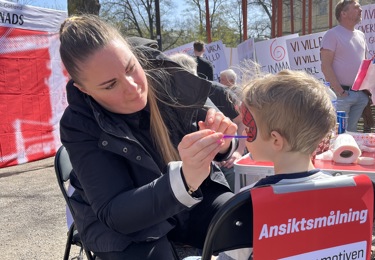 1 maj ansiktsmålning