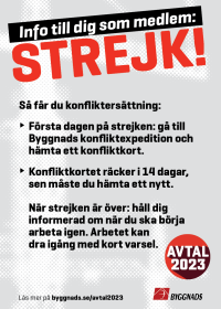 Info till dig som medlem: Strejk!