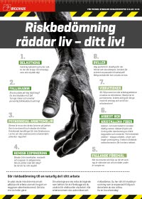 Affisch A4: Riskbedömning räddar liv!