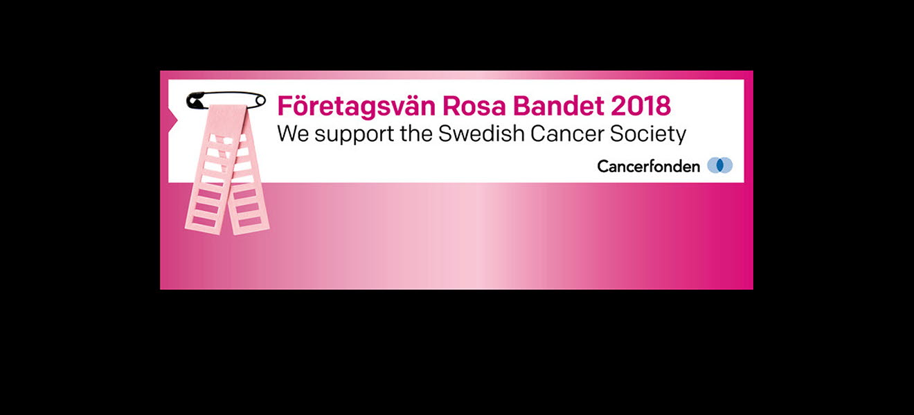 Företagsvän Rosa Bandet 2018 (Cancerfonden)