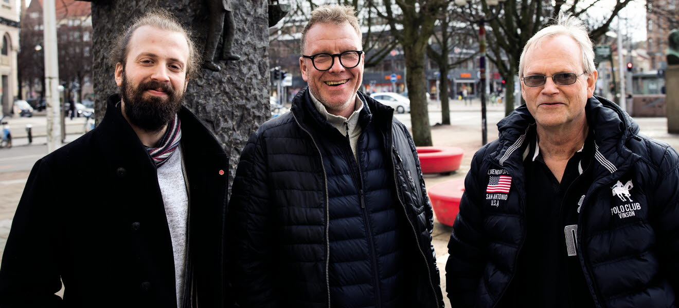 Lorenzo Santamans, Anders Gustafsson och Michael Nyrén.