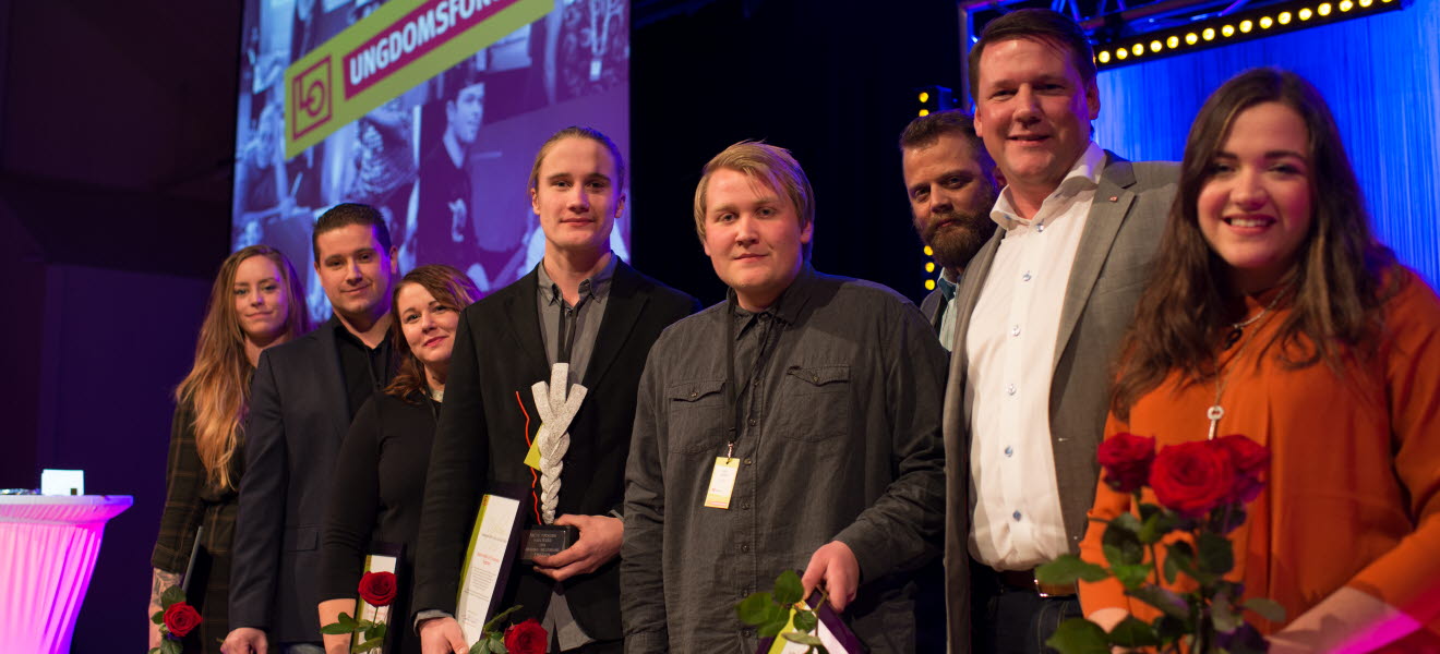 Vinnare, övriga nominerade samt delar ur juryn vid prisutdelning av Årets fackliga hjältedåd 2015.