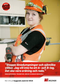 Affisch: Emma Gustavsson, träarbetare